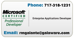 The Galaware Consulting business card